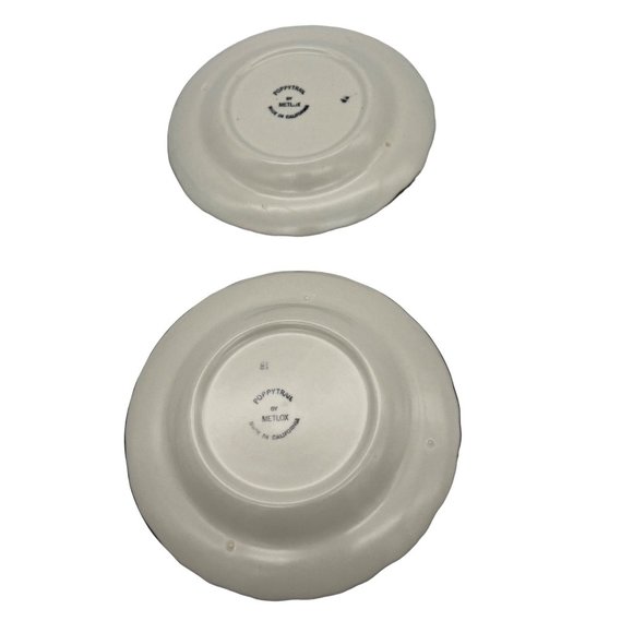 Metlox Poppytrail Sculptured Grape Pair of Bread & Butter Plates 6.5" - Picture 4 of 6